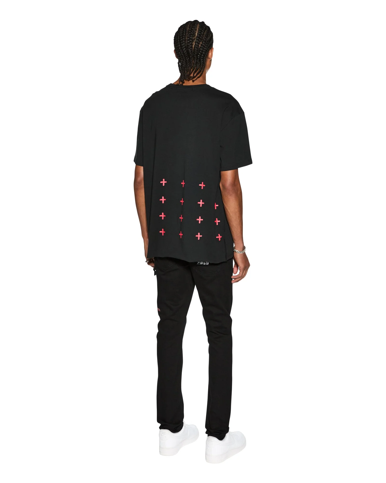 4X4 BIGGIE SS TEE BLACK/RED - Image 4