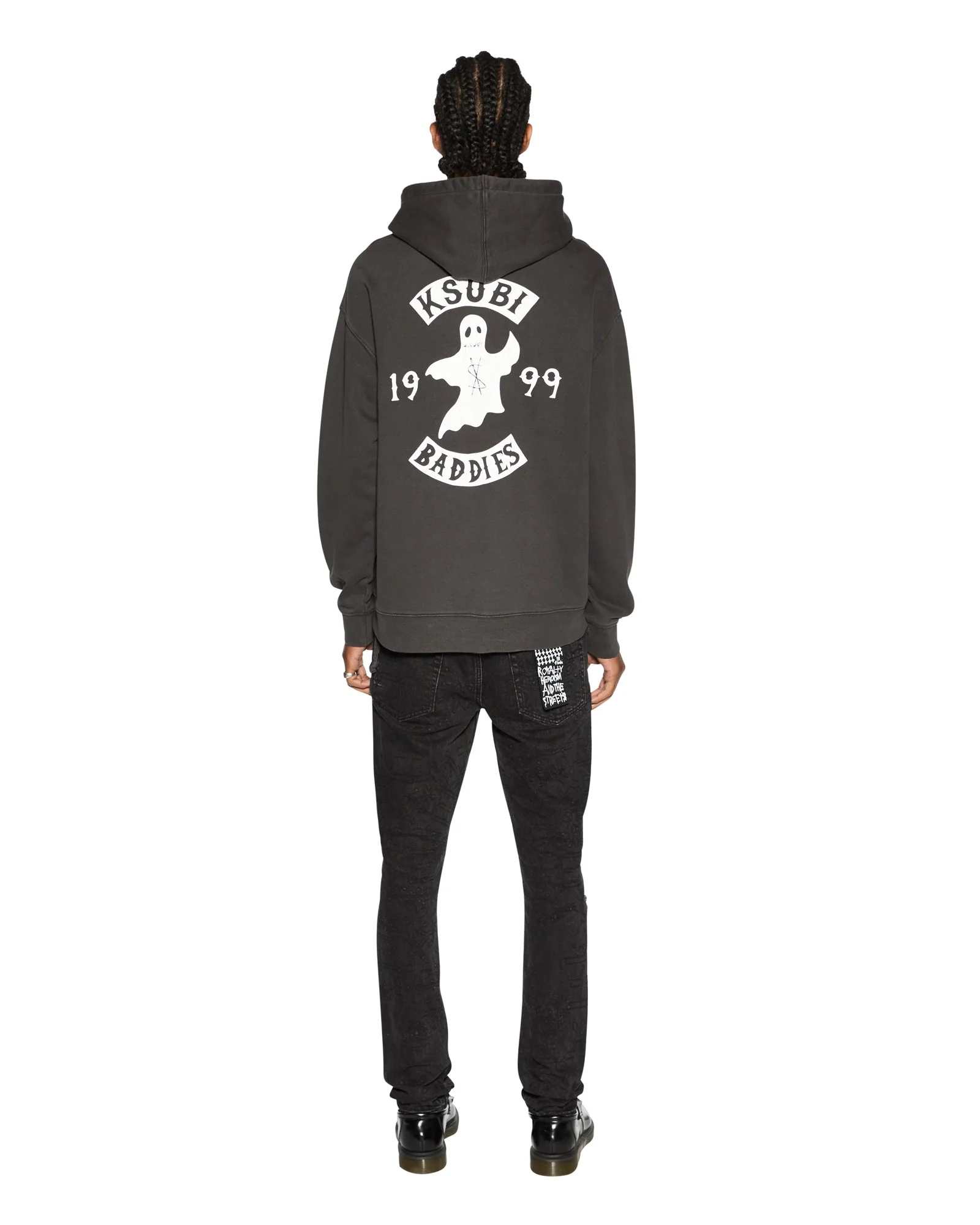BADDIES BIGGIE HOODIE FADED BLACK - Image 7